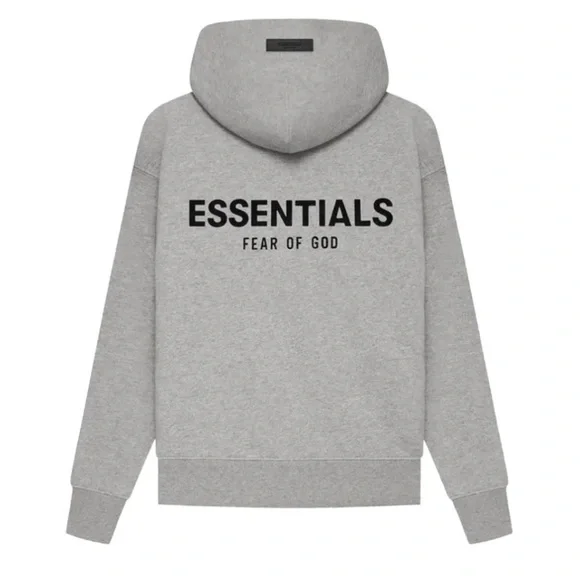 NEW Kids Essentials Fear Of God Hoodie Dark Oatmeal Unisex - Picture 2 of 3